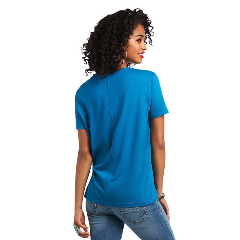 Ariat Women's Element T-Shirt - Saxony Blue - XS-1
